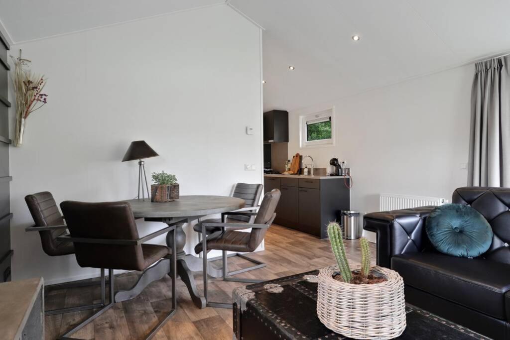 Luxe Chalet In Oosterwolde In Friesland, Op Rustig Park Met Uitzicht Op Meer En Strandje Ngoại thất bức ảnh